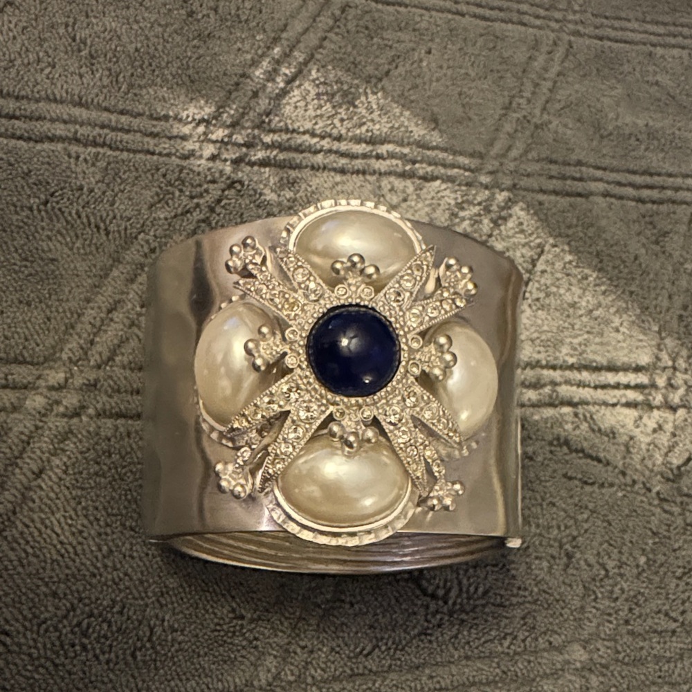 St. John Collection Silver and Blue Bracelet